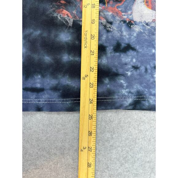 KISS Shirt Size S Blue Tie Dye Short‎ Sleeve Crewneck Tee Rock Band DEFECT - Picture 4 of 9